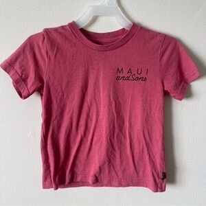 Boy Pink Maui Shirt Size 5